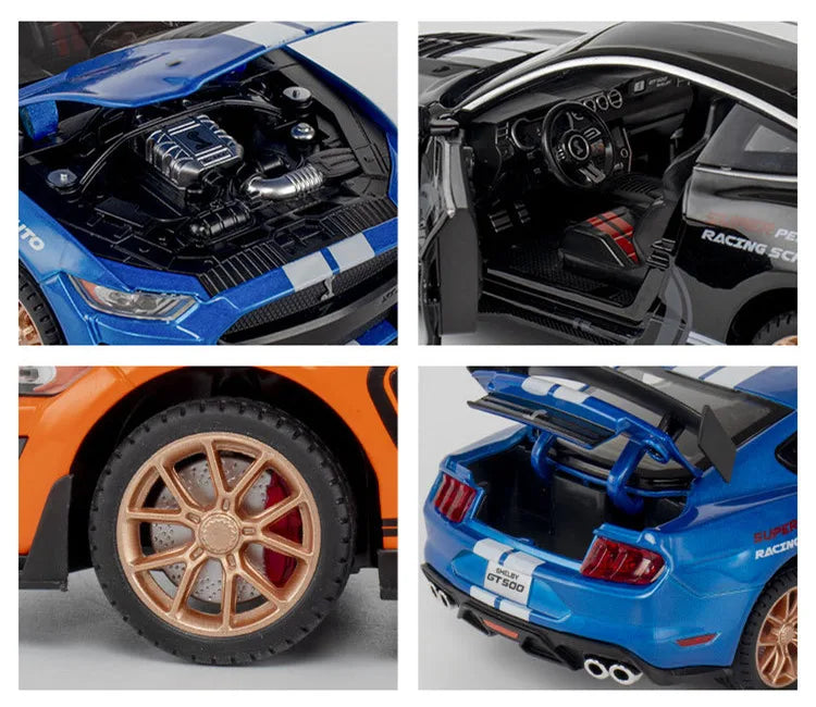 1:24 Ford Mustang Shelby GT500 en métal avec son et lumières