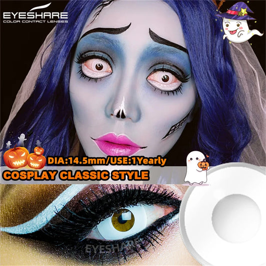 "Lentilles Halloween : tes yeux, leur dernier souvenir."