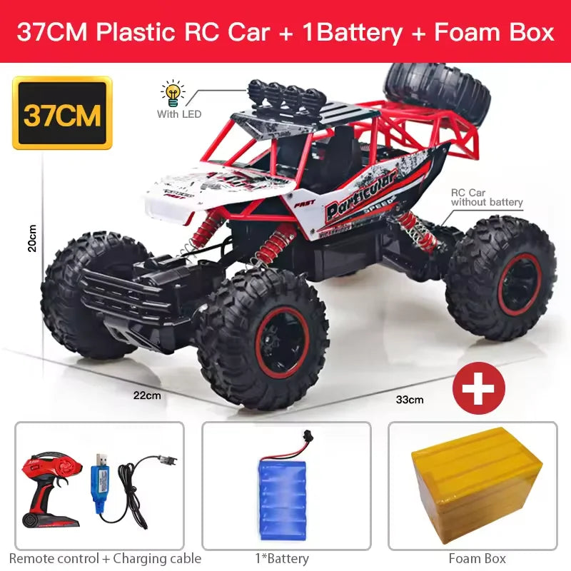 Voiture RC Buggy Tout-Terrain 1:12 LED 4WD Télécommandée Enfants - MONASTORESHOP.COM