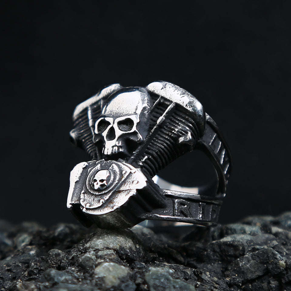 bague "bikers" en acier inoxydable pour  hommes/femmes