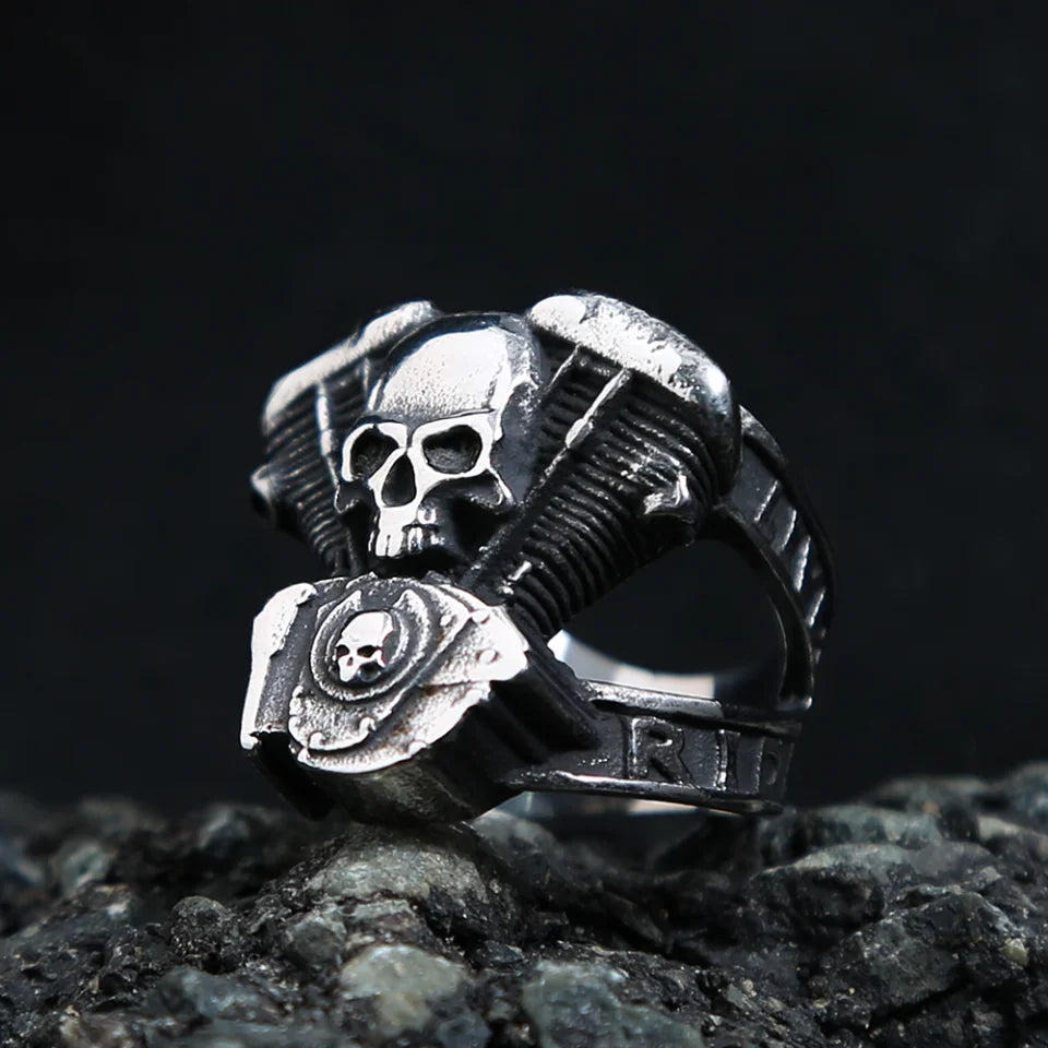 bague "bikers" en acier inoxydable pour  hommes/femmes