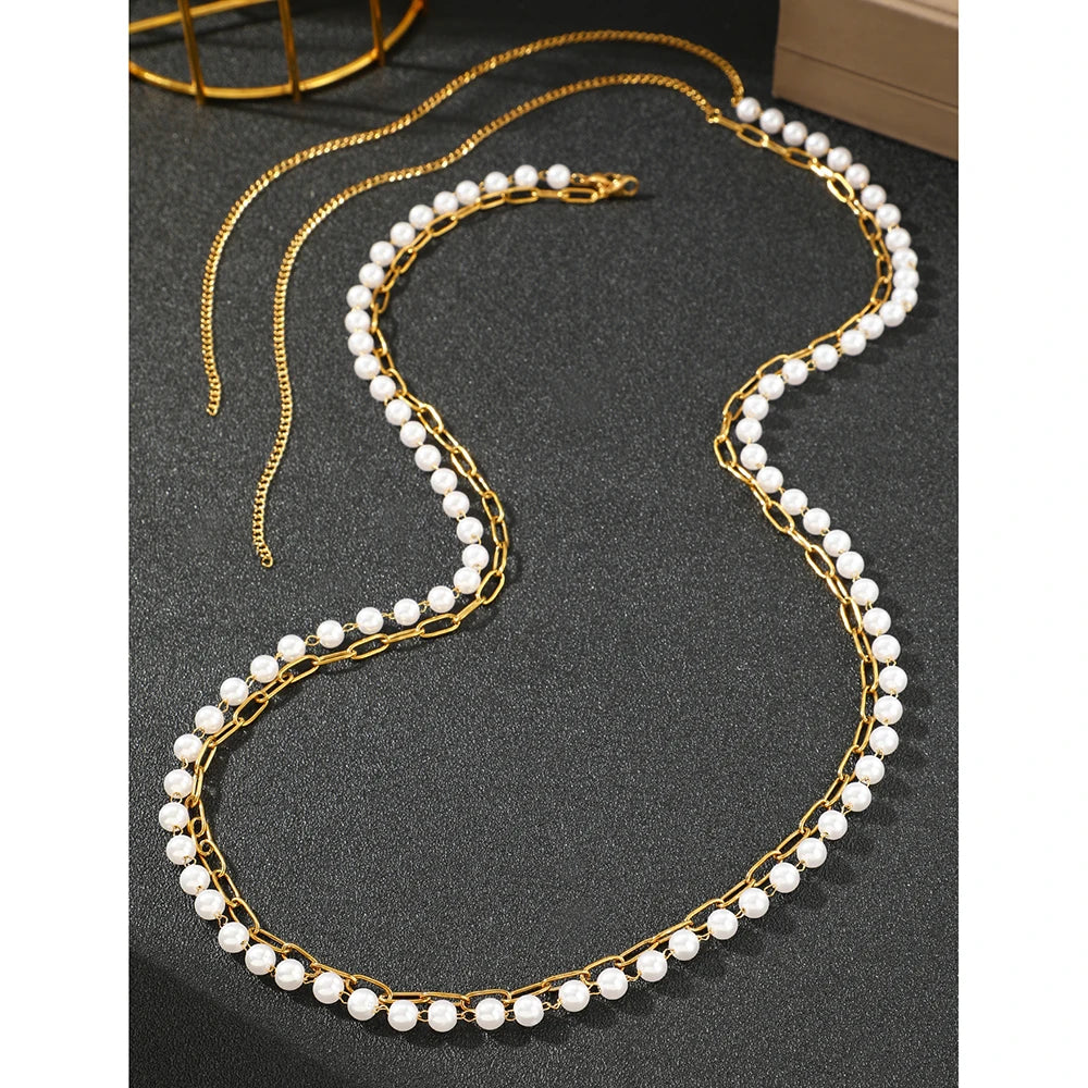Chaîne de taille élégante, perles Fine pour femmes