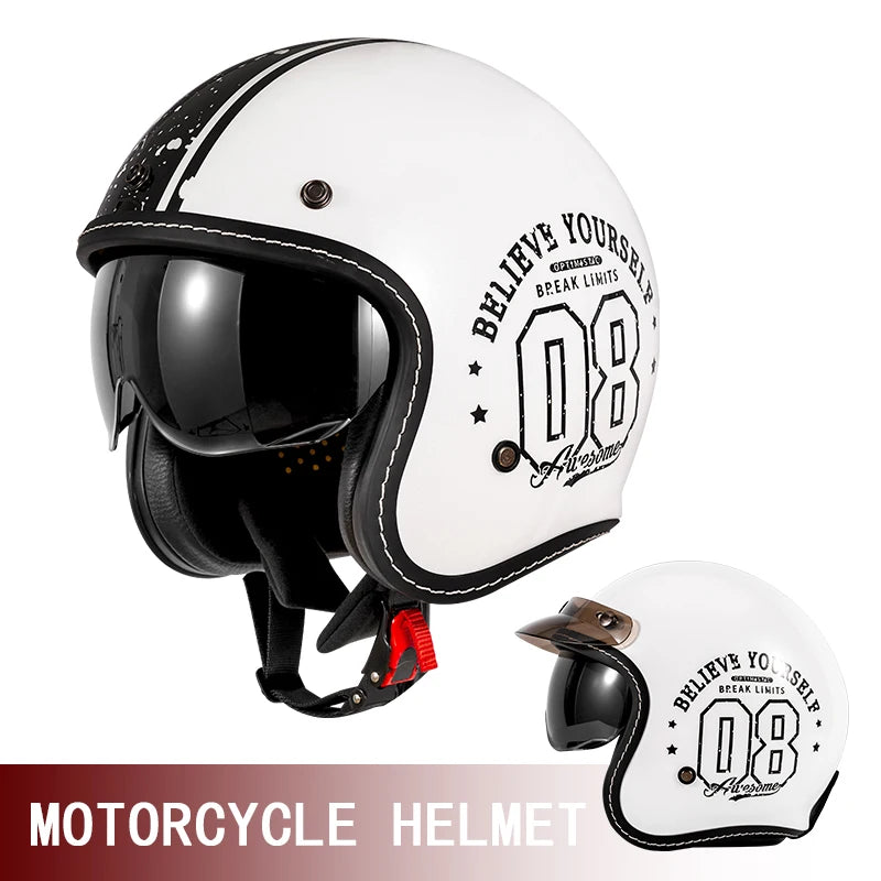 casque de moto "cruise road retro"