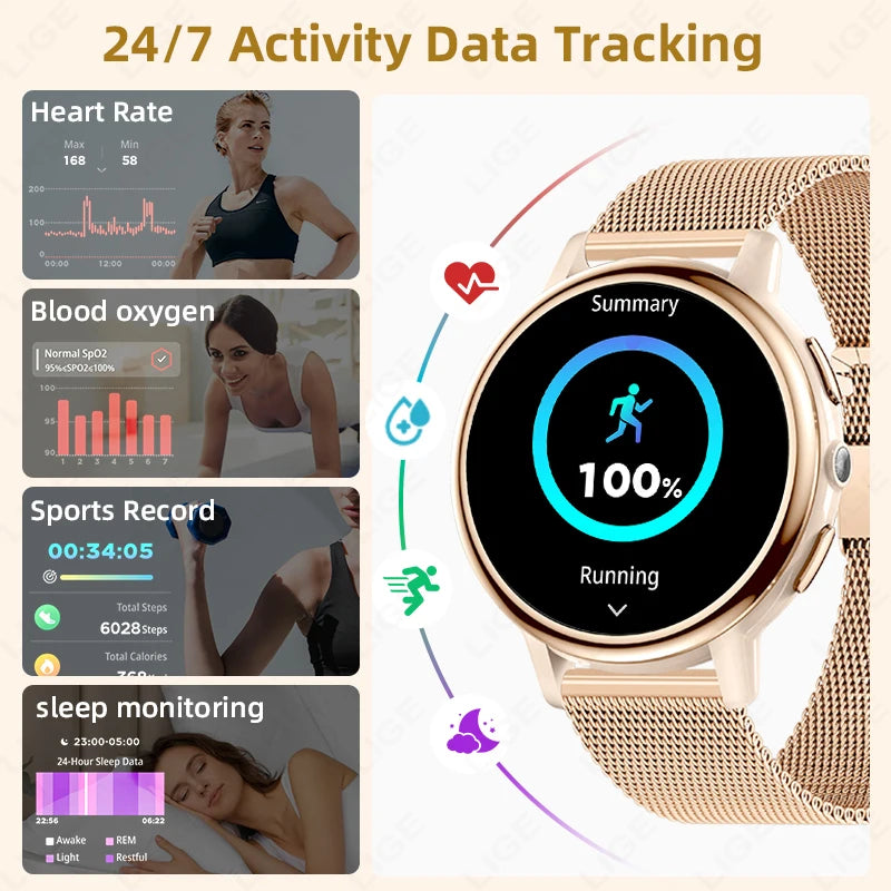 montre lige connecté intelligente pour femmes