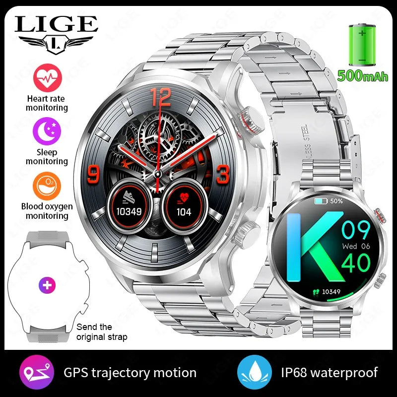 LIGE nouveau 1.95 "HD Extra Large écran GPS