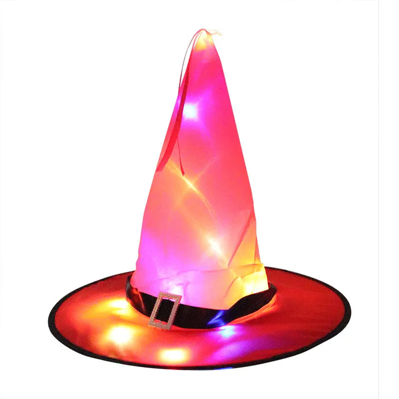 chapeau de sorcière halloween lumineux