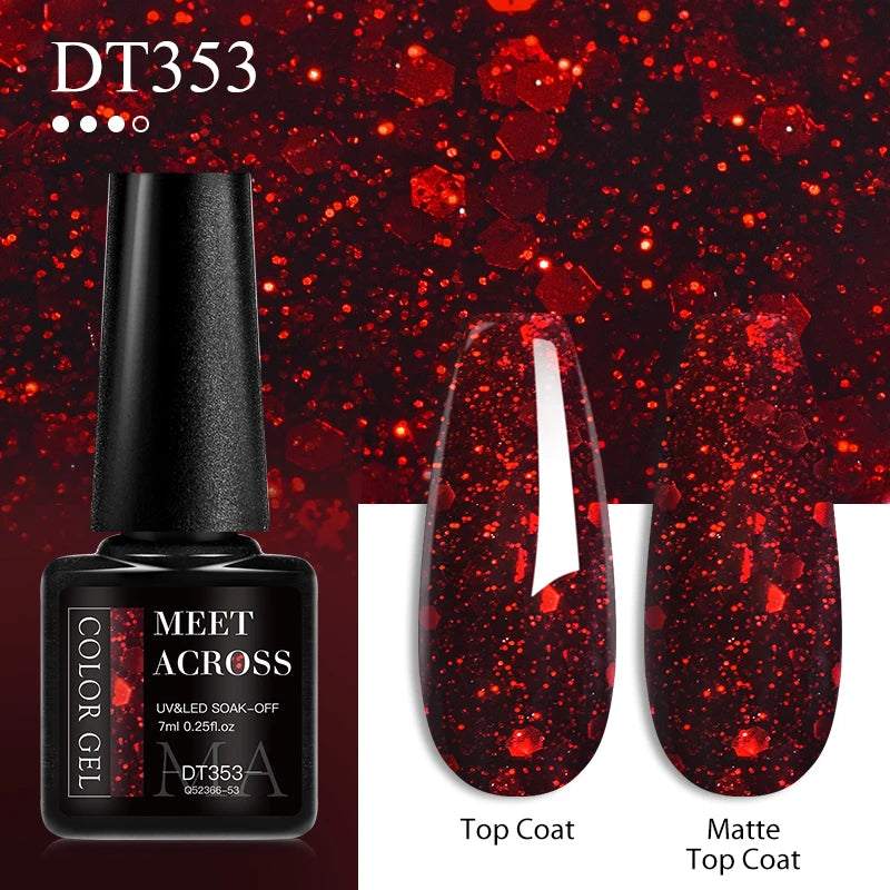 vernis a ongle rouge cristal pour femmes chic