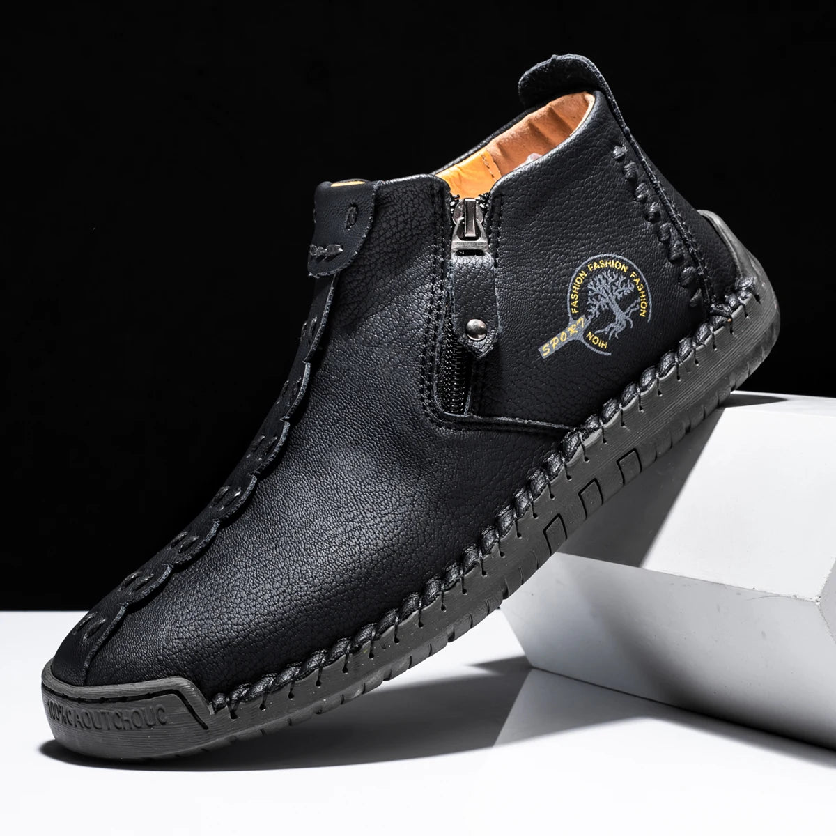 Mocassins en cuir faits à la main pour hommes