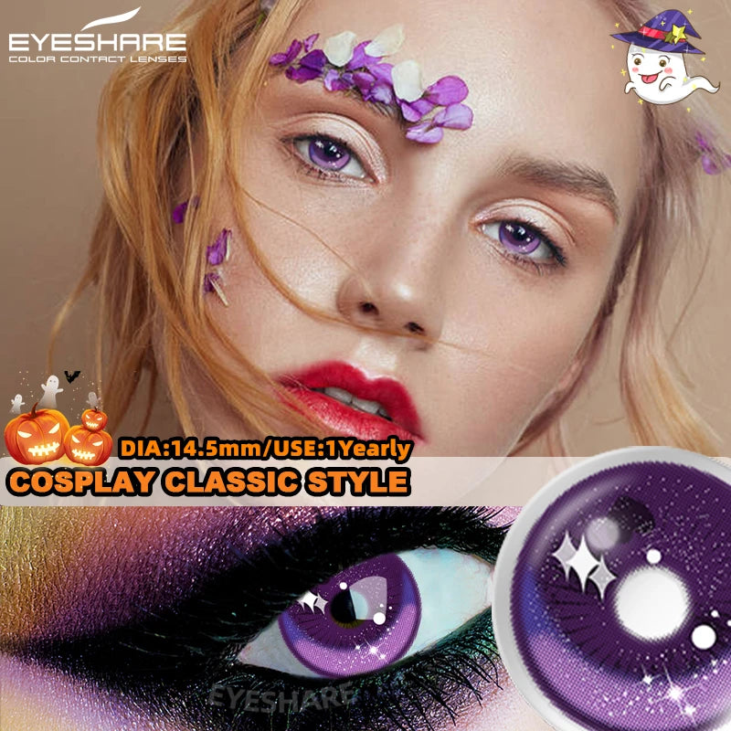 "Lentilles Halloween : tes yeux, leur dernier souvenir."