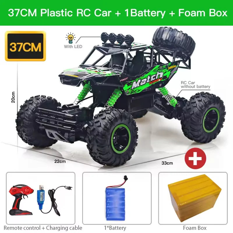 Voiture RC Buggy Tout-Terrain 1:12 LED 4WD Télécommandée Enfants - MONASTORESHOP.COM