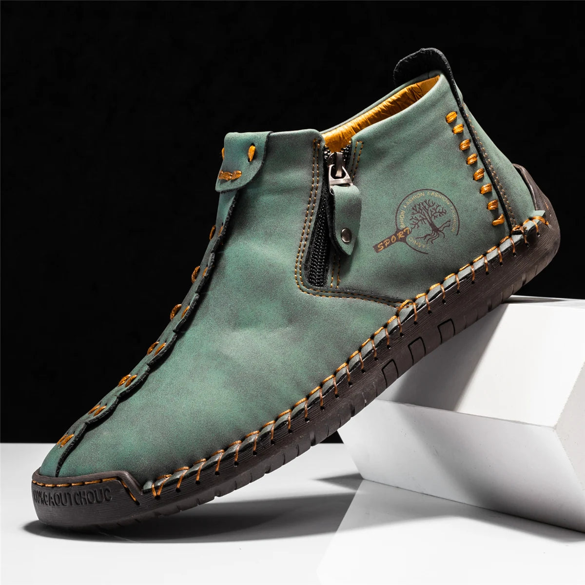 Mocassins en cuir faits à la main pour hommes
