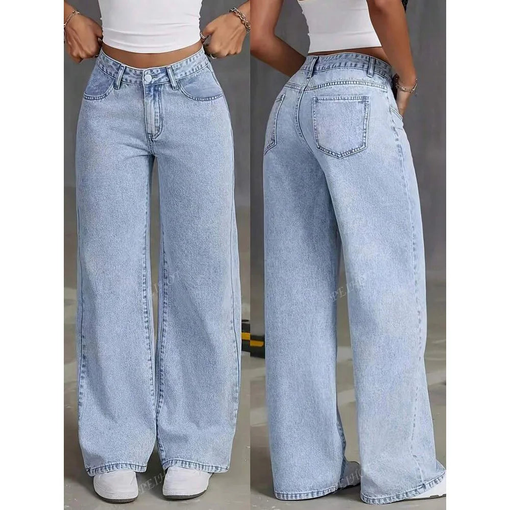 jeans femme denim vintage patte d'éléphant
