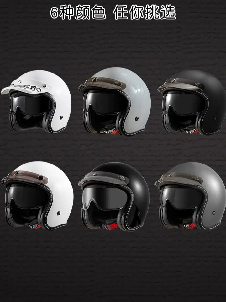 casque de moto "cruise road retro"