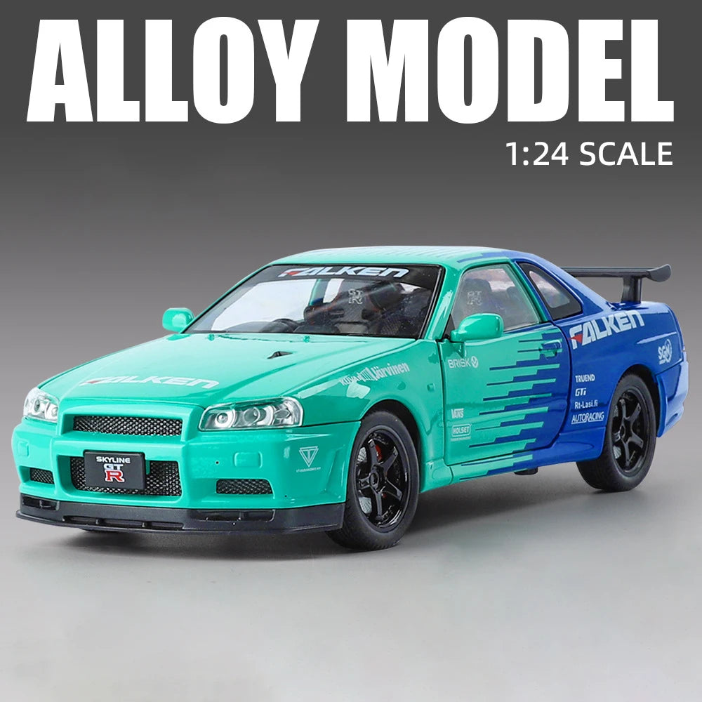 skyline GTR R 34 a collectionné échelle 1/24 son et lumière