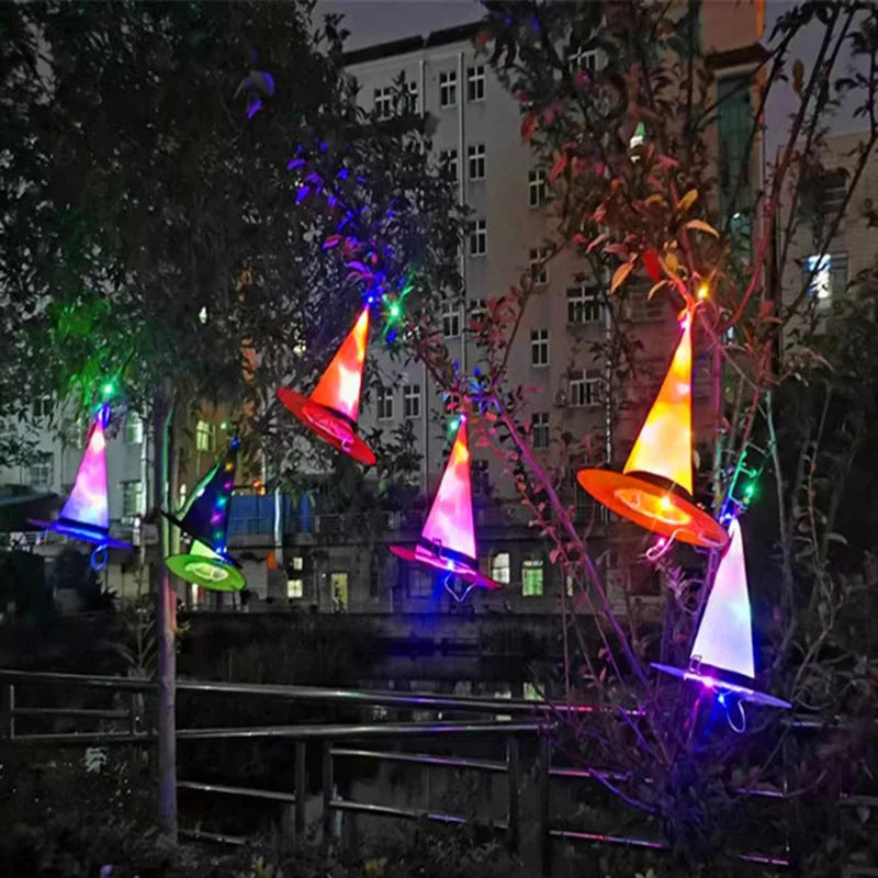 chapeau de sorcière halloween lumineux