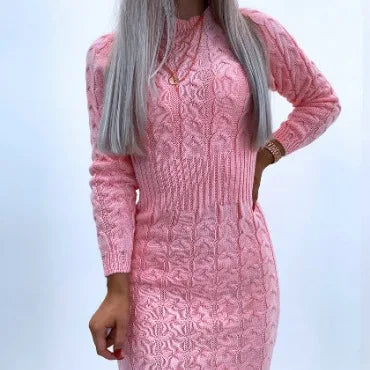 Robe Pull Courte Femme Épaule Dénudée – Coupe Ample Manches Ballon Style Décontracté