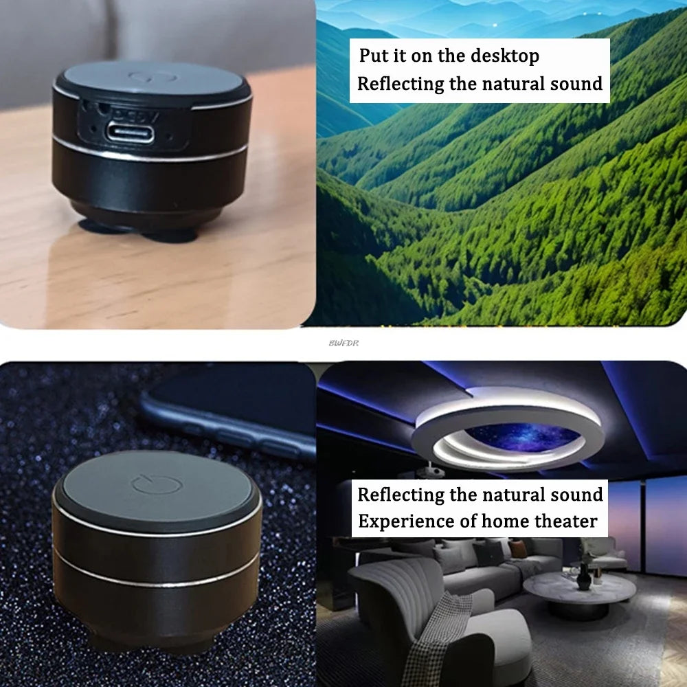 Mini haut-parleur  sans fil, Bluetooth, Portable, en métal