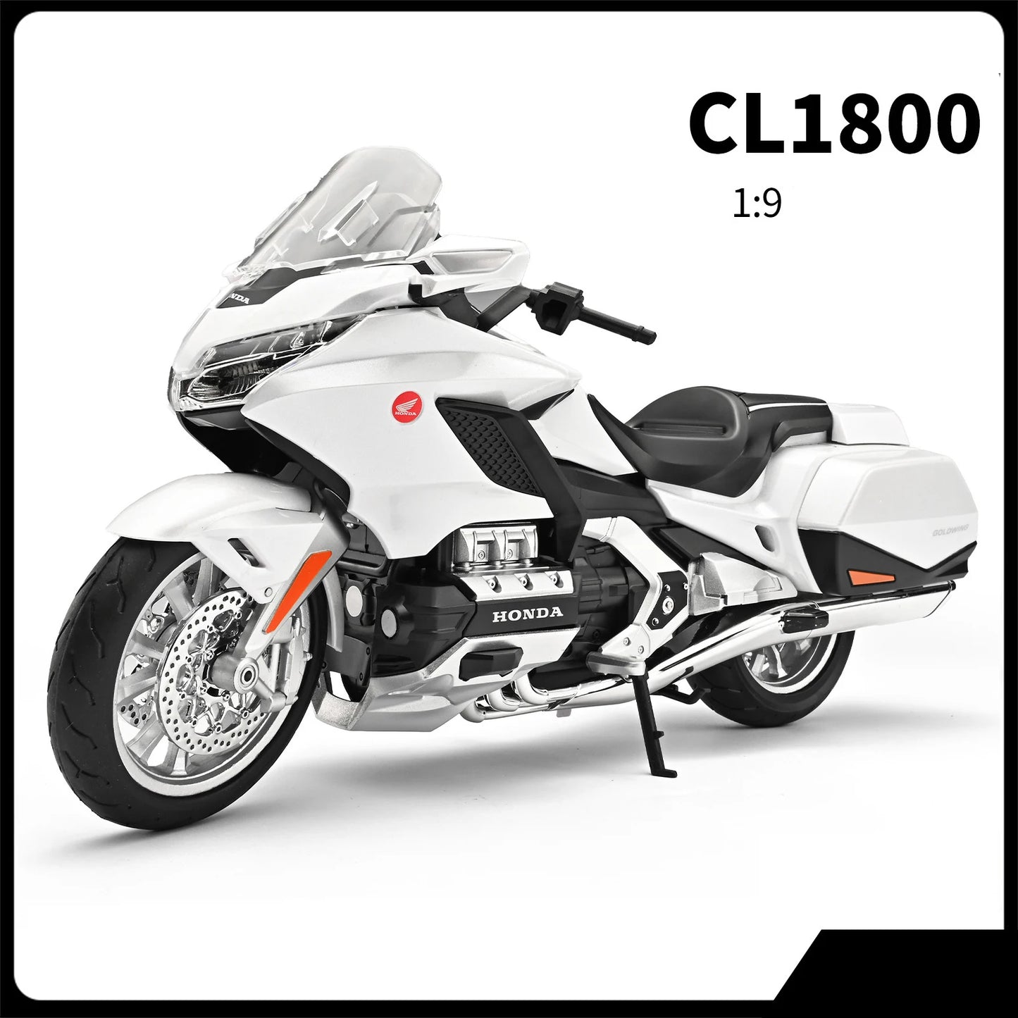 moto de collection a l'échelle 1/9 (27cm) honda gold wing tour