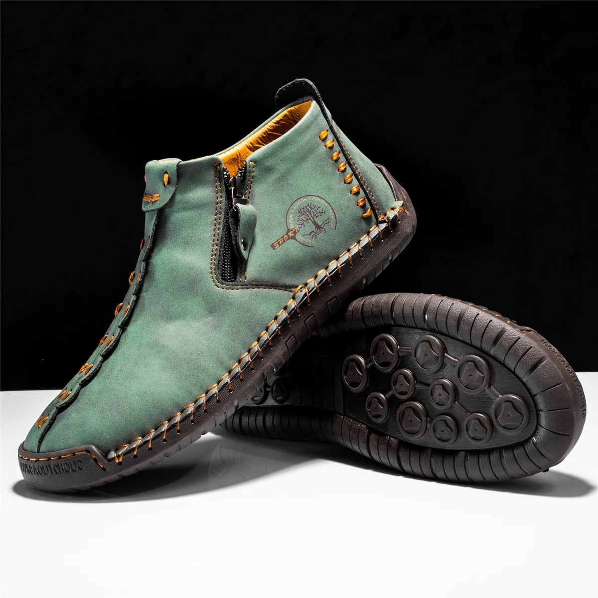 Mocassins en cuir faits à la main pour hommes