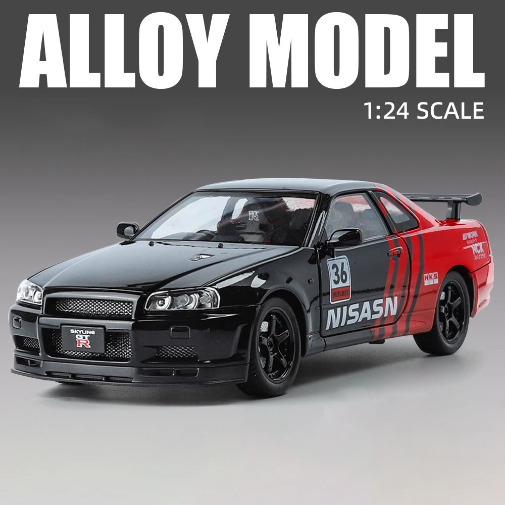skyline GTR R 34 a collectionné échelle 1/24 son et lumière