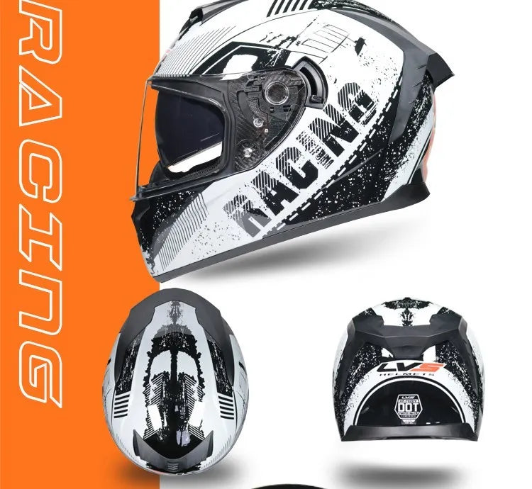 casque integral moto scooter homme femme avec graphisme personalisé