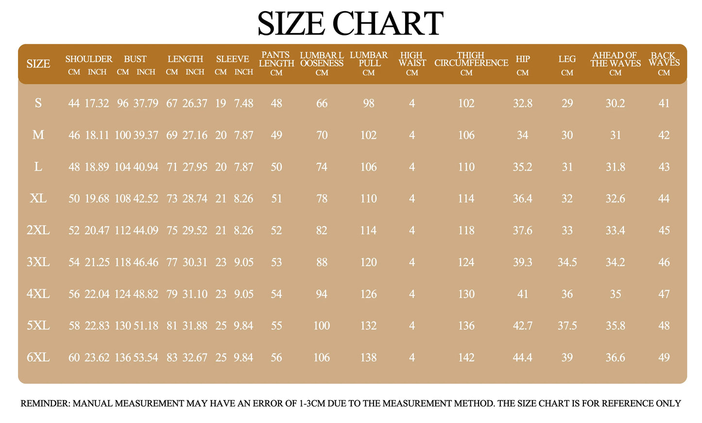 Tableau des tailles pour t-shirt et short homme : mesures et circonférences
