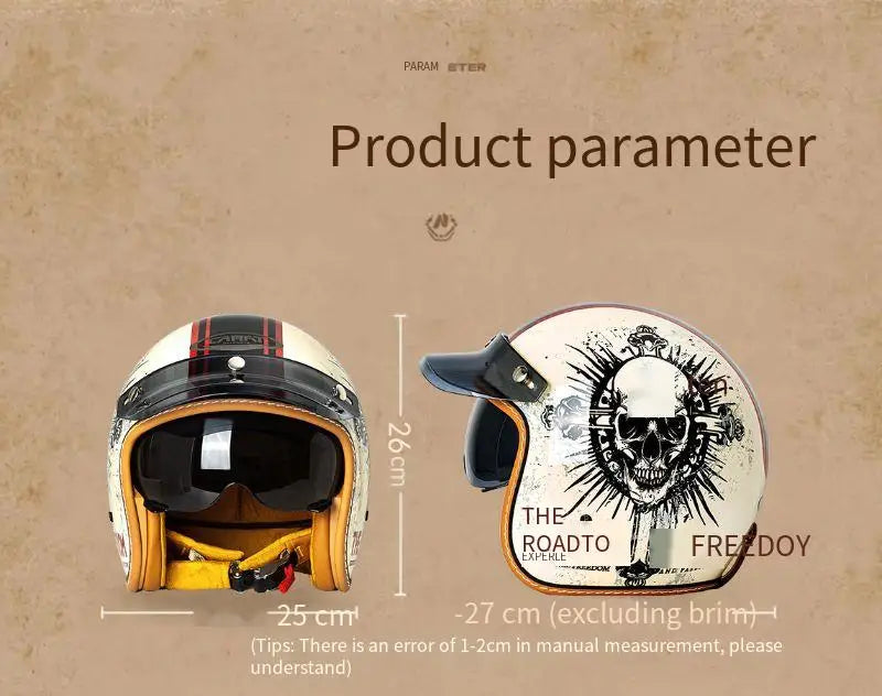 casque rétro moto scooter american vintage