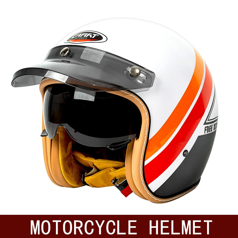 casque rétro moto scooter american vintage