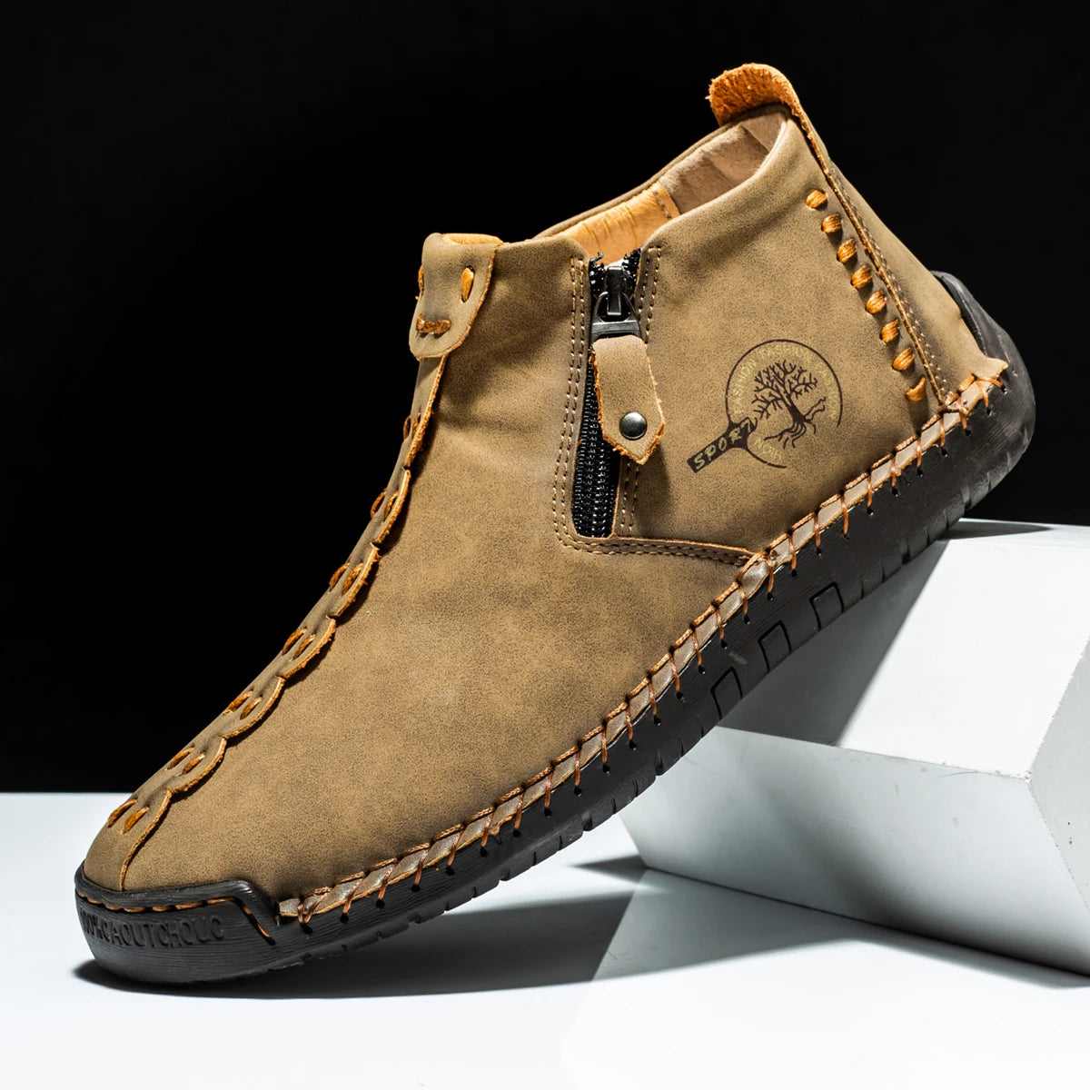 Mocassins en cuir faits à la main pour hommes