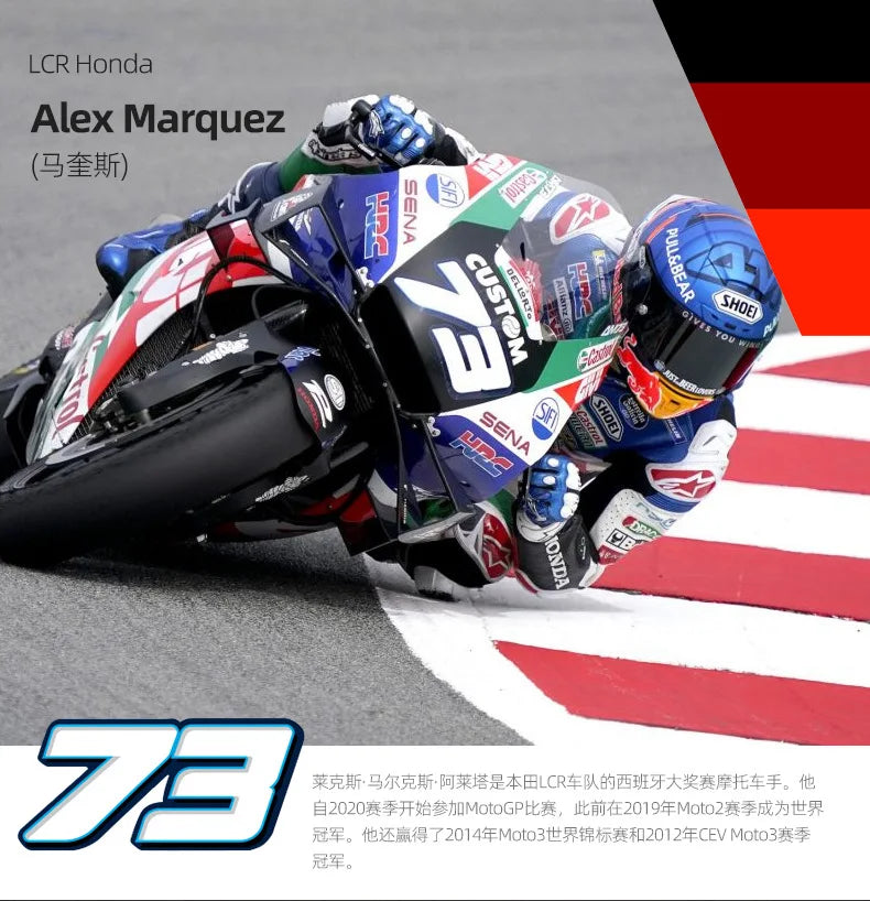 moto GP de collection 1/18 métal avec support/a partir de 14ans