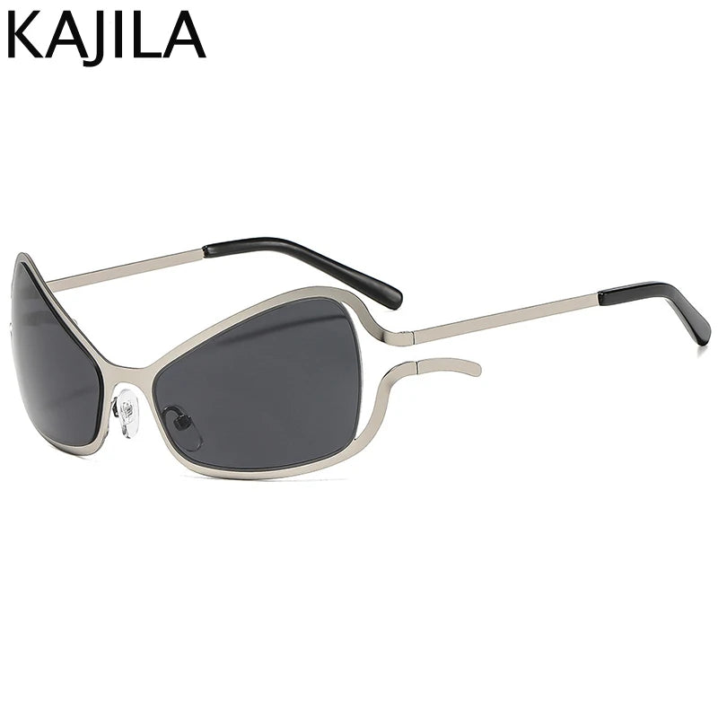 🔥 Stock Limité - Lunettes Cat Eye Shield Y2K Luxe | Parfaites avec Bikini & Tankini Plage