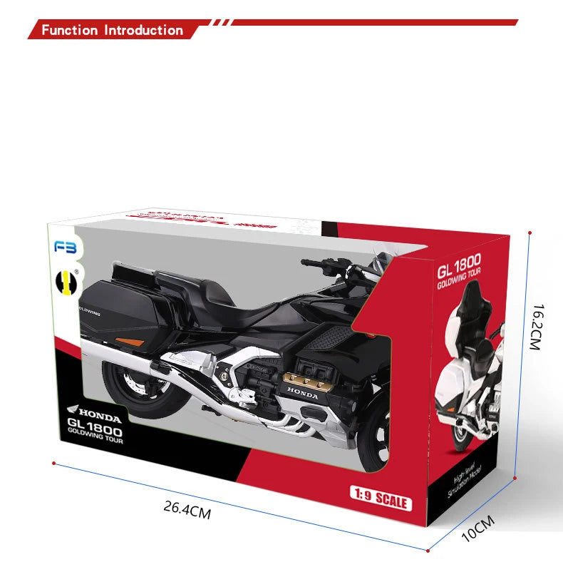 moto de collection a l'échelle 1/9 (27cm) honda gold wing tour