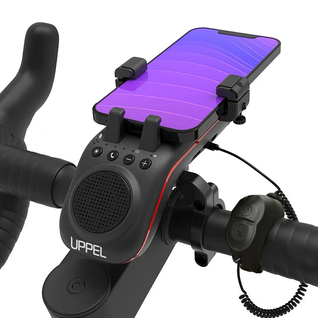 Lumière de Vélo Multifonction 10 en 1 avec Batterie 5000mAh - Support Téléphone, Haut-Parleur Bluetooth et Cloche Intégrée