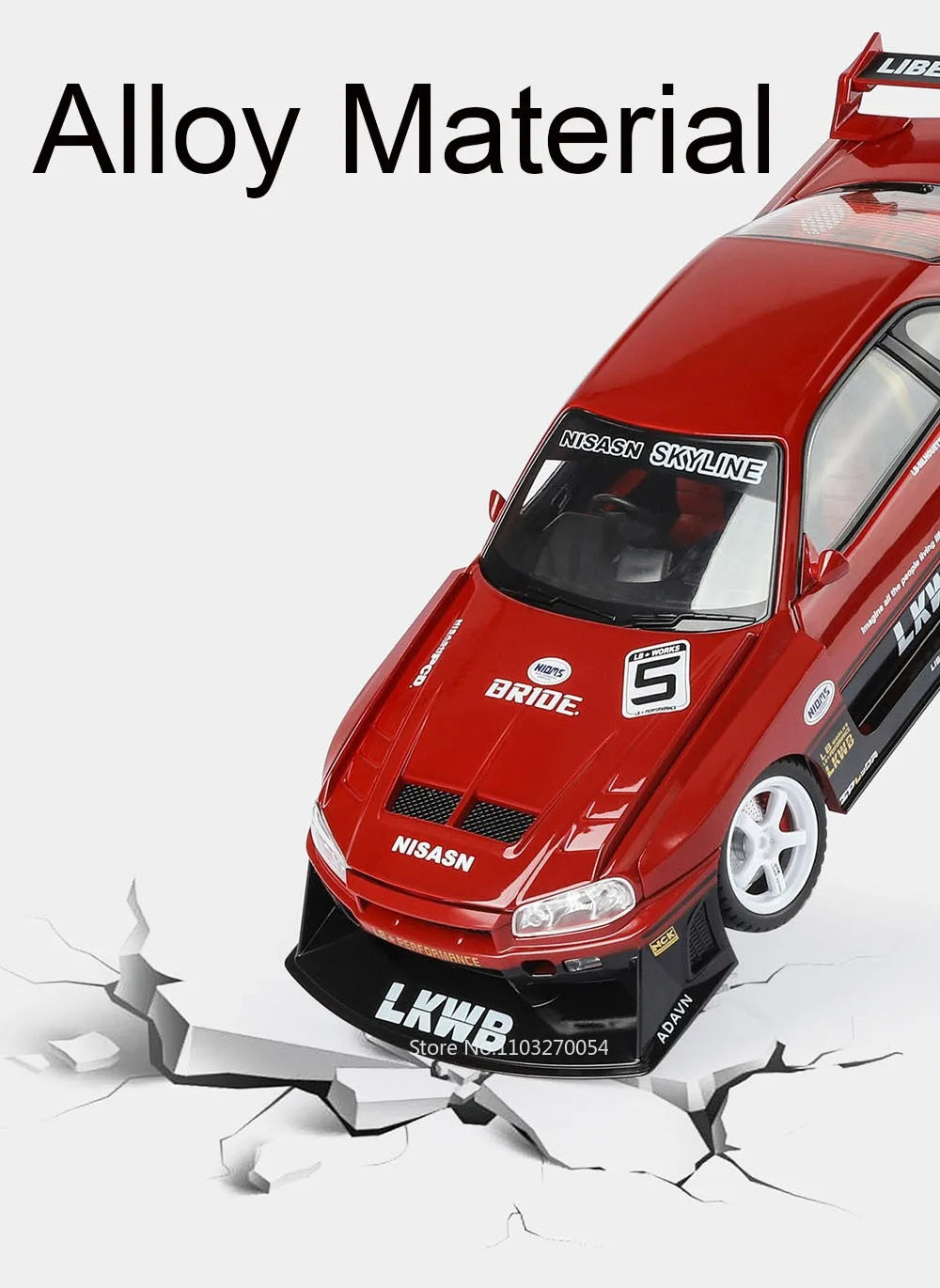 super car GTR 1/18 en alliage