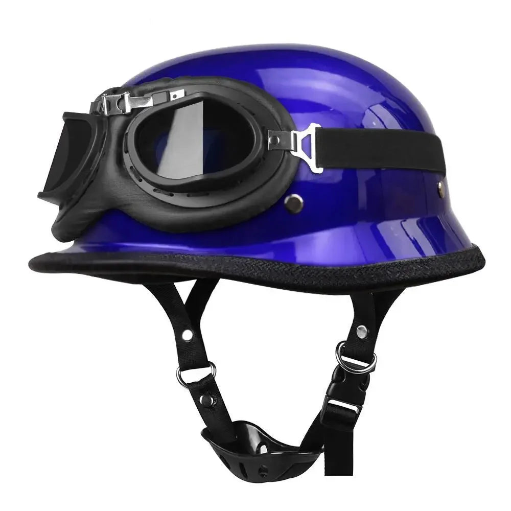 casque moto scooter dessus cuir vintage homme femme