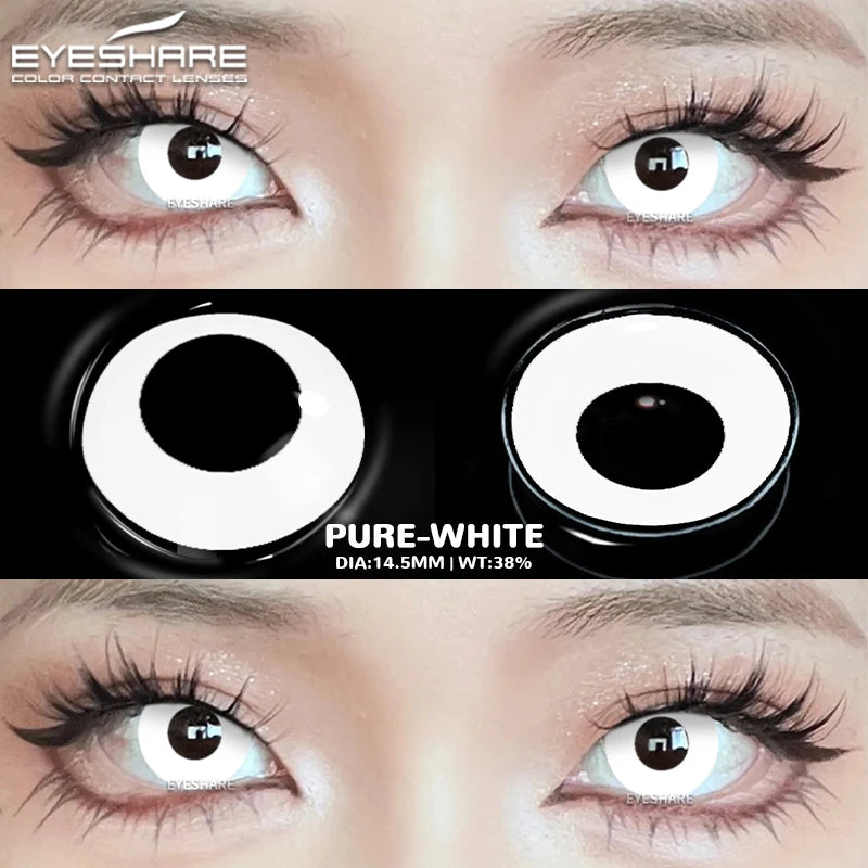 "Un seul regard… et l’horreur commence. Ose les lentilles Halloween."