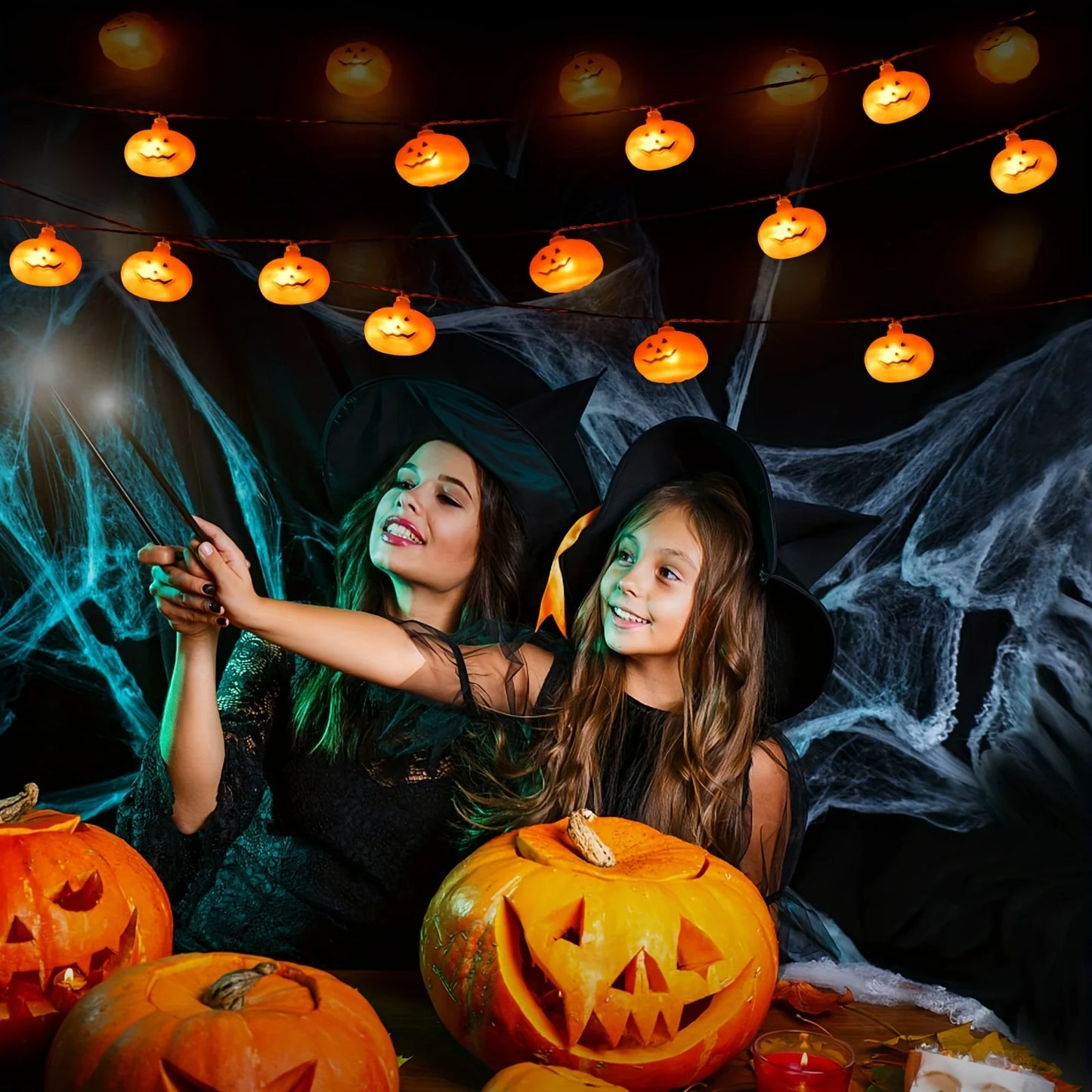 guirlande citrouille halloween déco interieur et exterieur