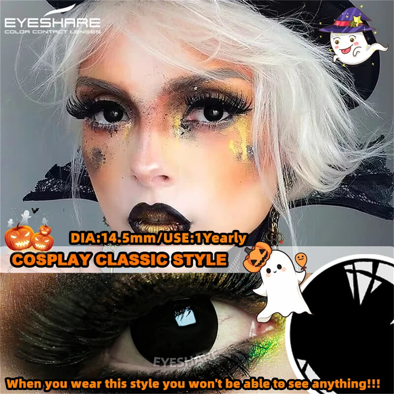 "Lentilles Halloween : tes yeux, leur dernier souvenir."