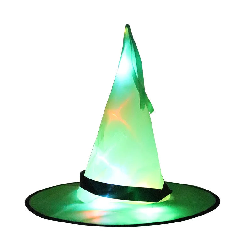 chapeau de sorcière halloween lumineux