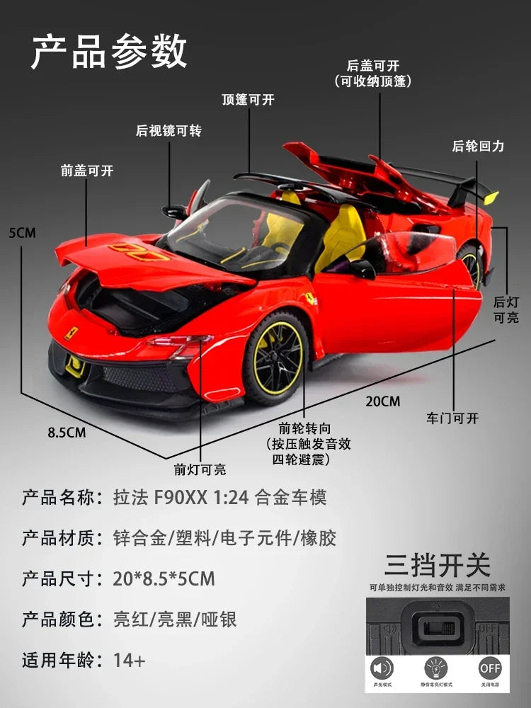 Ferrari SF90XX 1/24 modèle en alliage métal