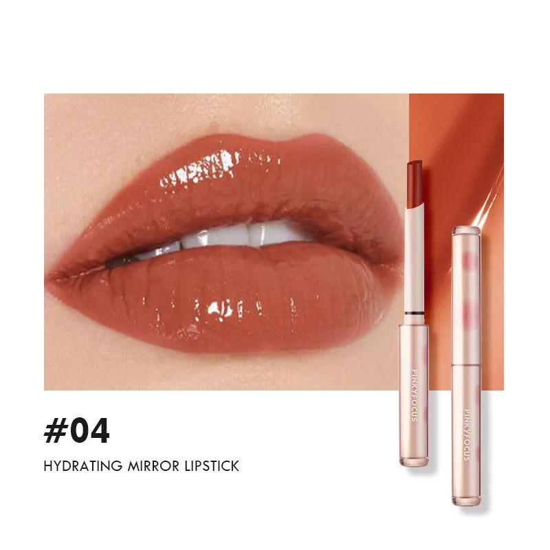 Rouge à lèvres haute qualité, 8 couleurs, effet brillant