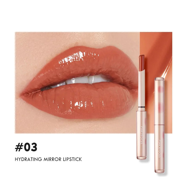Rouge à lèvres haute qualité, 8 couleurs, effet brillant