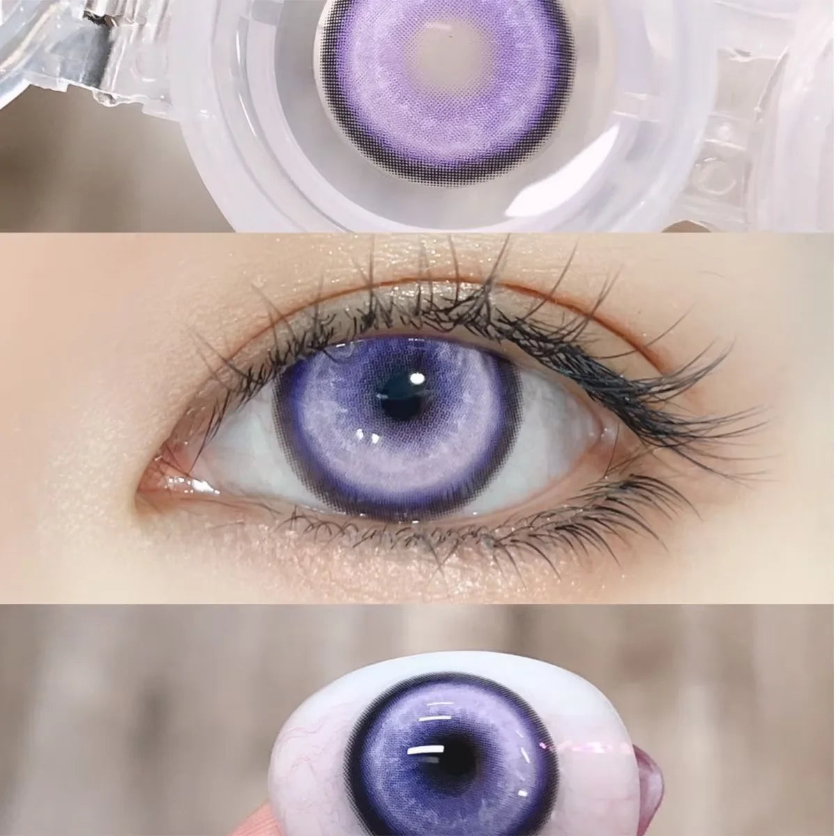 1 paire de lentilles de Contact souples effrayantes pour Halloween 14.5mm