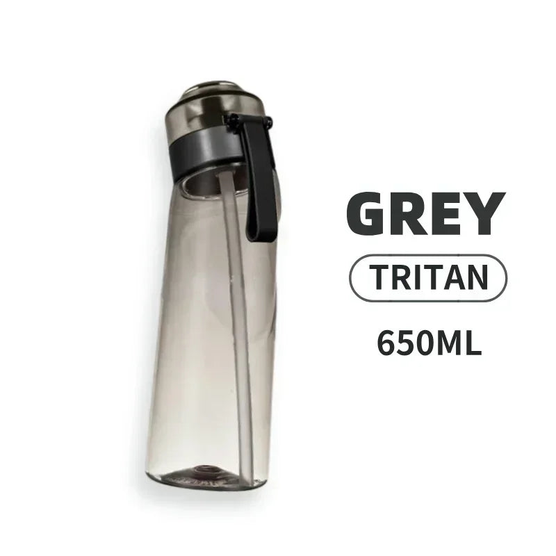 Gourde Infuseur 650ml avec Dosettes Arômes - Bouteille Sport Sans BPA Paille Intégrée