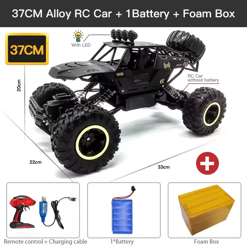 Voiture RC Buggy Tout-Terrain 1:12 LED 4WD Télécommandée Enfants - MONASTORESHOP.COM