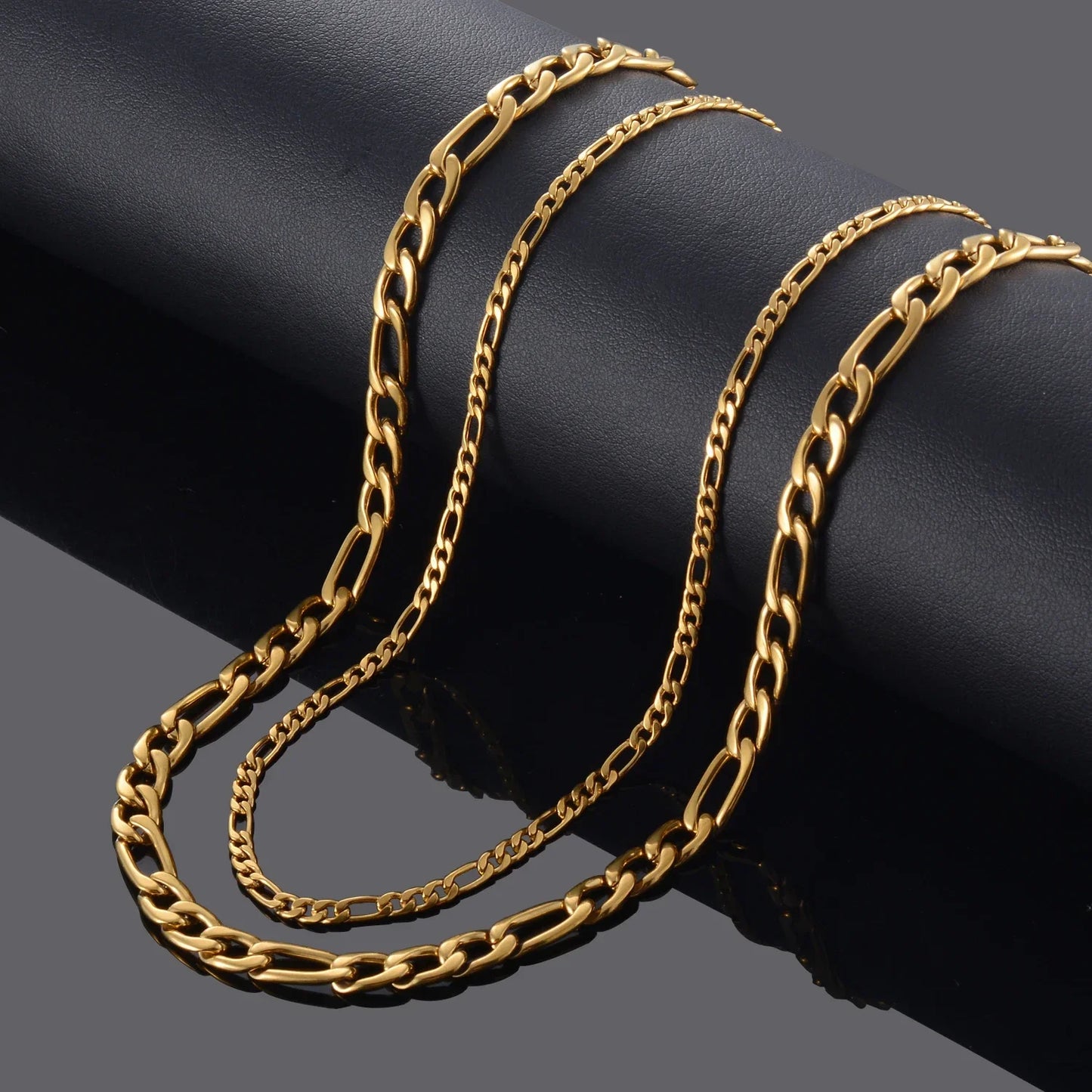 Collier en acier couleur or