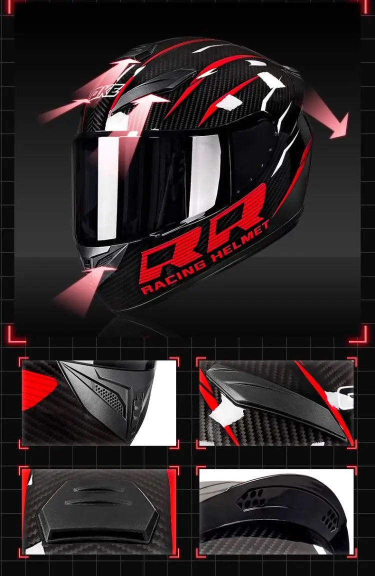 casque de moto pistarde homme femme