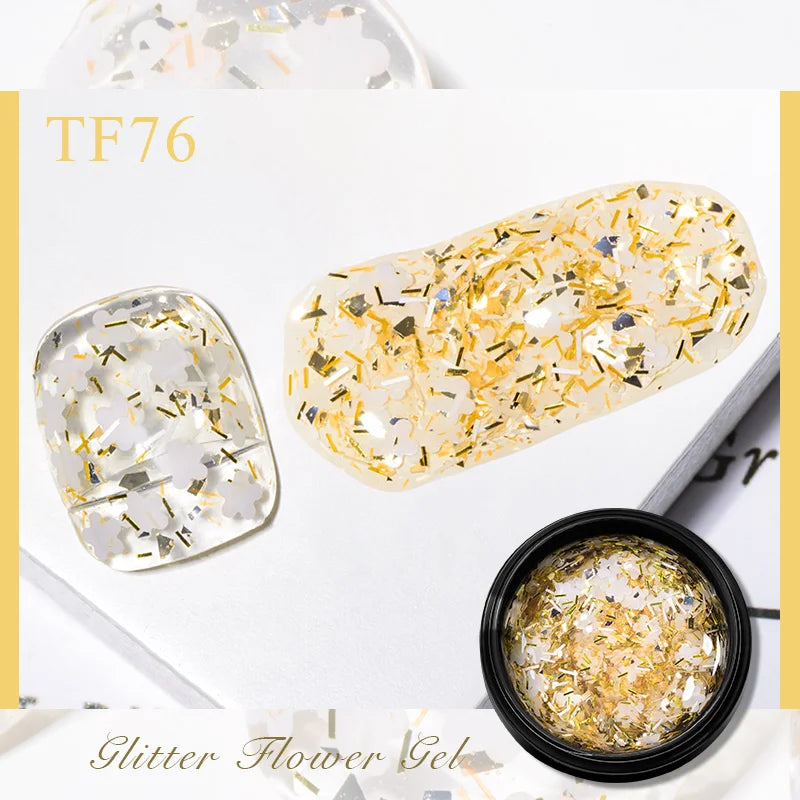 vernis a ongle gel a fleur séchée