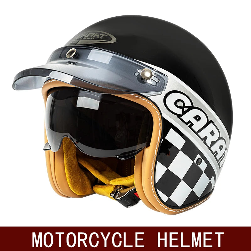casque rétro moto scooter american vintage