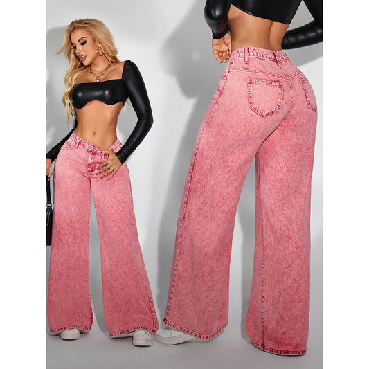 jeans femme denim vintage patte d'éléphant